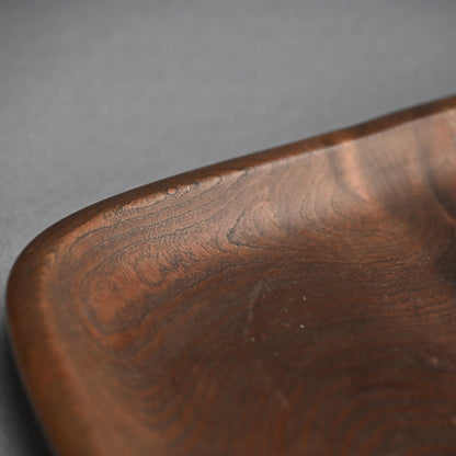Superb Antique Japanese Carved Wood Tray