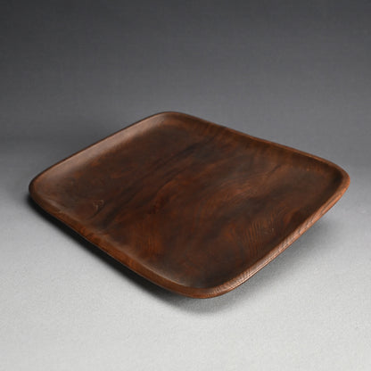 Superb Antique Japanese Carved Wood Tray