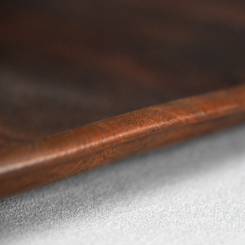 Superb Antique Japanese Carved Wood Tray