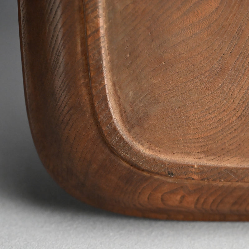 Superb Antique Japanese Carved Wood Tray