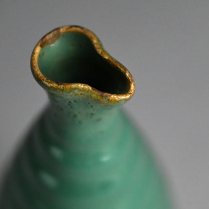 Rare 19th century Kosugi-yaki Tokkuri Sake Bottle