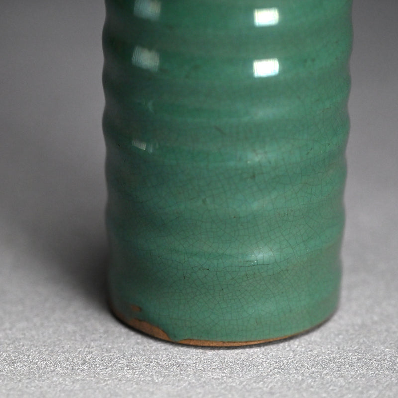 Rare 19th century Kosugi-yaki Tokkuri Sake Bottle