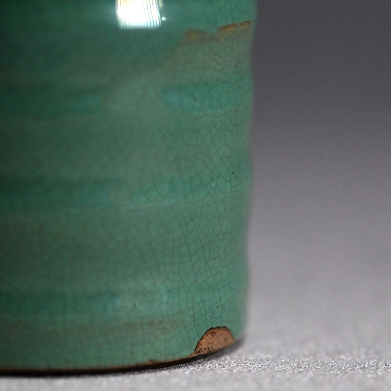 Rare 19th century Kosugi-yaki Tokkuri Sake Bottle