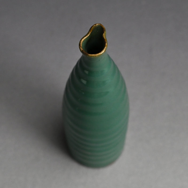 Rare 19th century Kosugi-yaki Tokkuri Sake Bottle