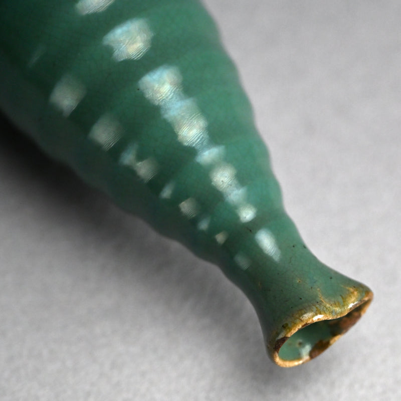 Rare 19th century Kosugi-yaki Tokkuri Sake Bottle