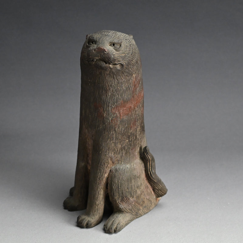 Rare! Edo period Ceramic Ornament, Kawauso, Japanese Otter