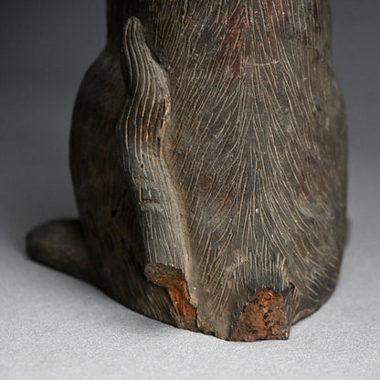 Rare! Edo period Ceramic Ornament, Kawauso, Japanese Otter