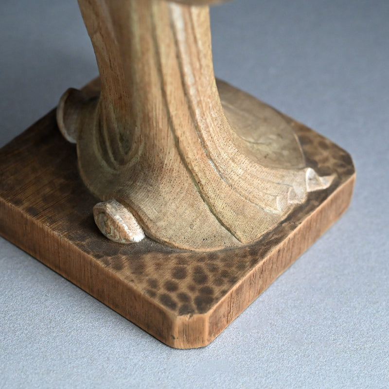 Taisho period Wooden Sculpture, Bijin ー津田 鳳雲