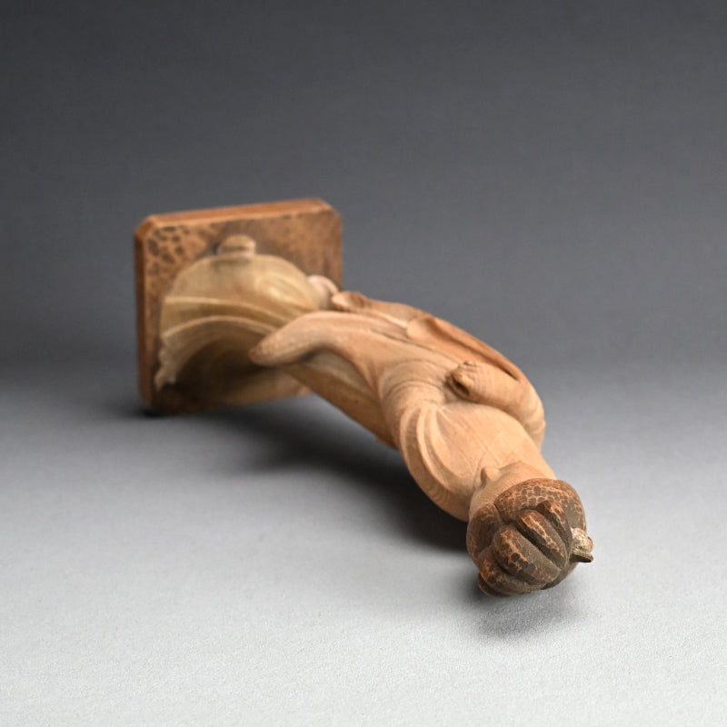 Taisho period Wooden Sculpture, Bijin ー津田 鳳雲