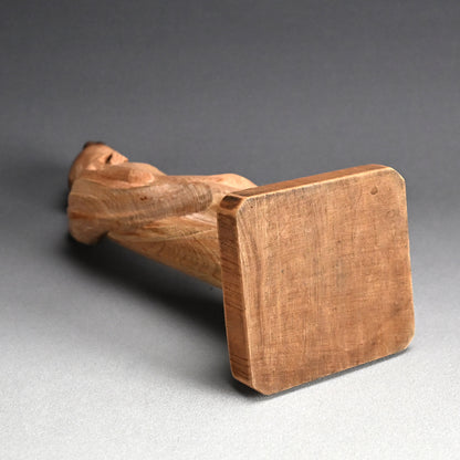 Taisho period Wooden Sculpture, Bijin ー津田 鳳雲