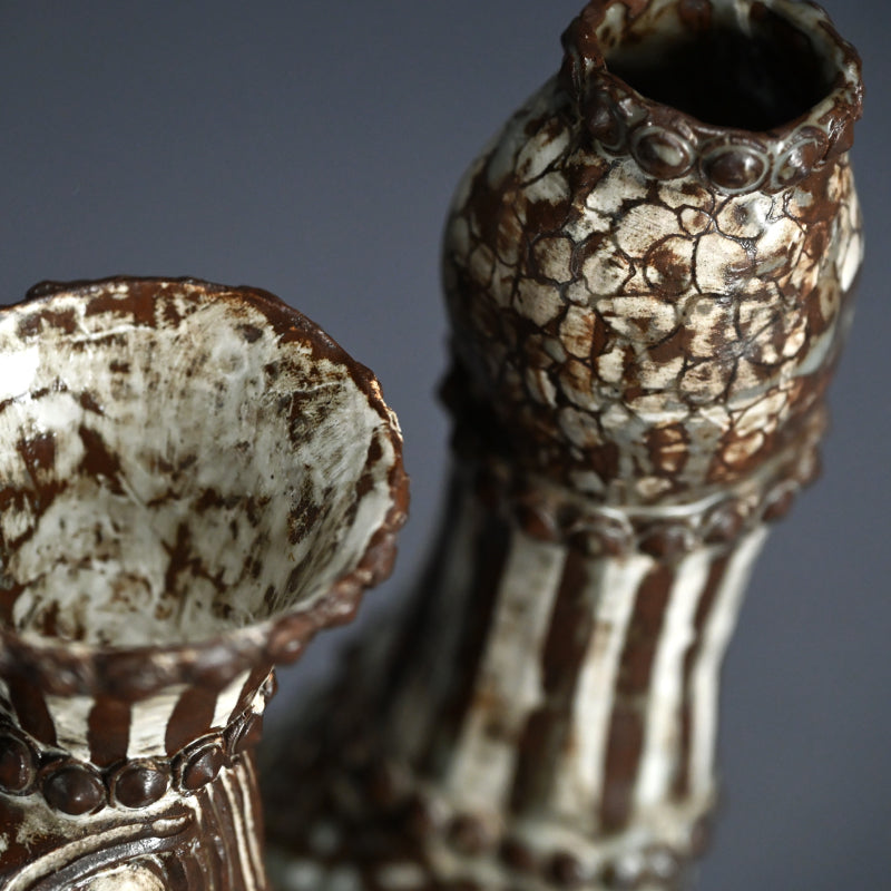 Ceramic Bird Vase ー下村 良之介