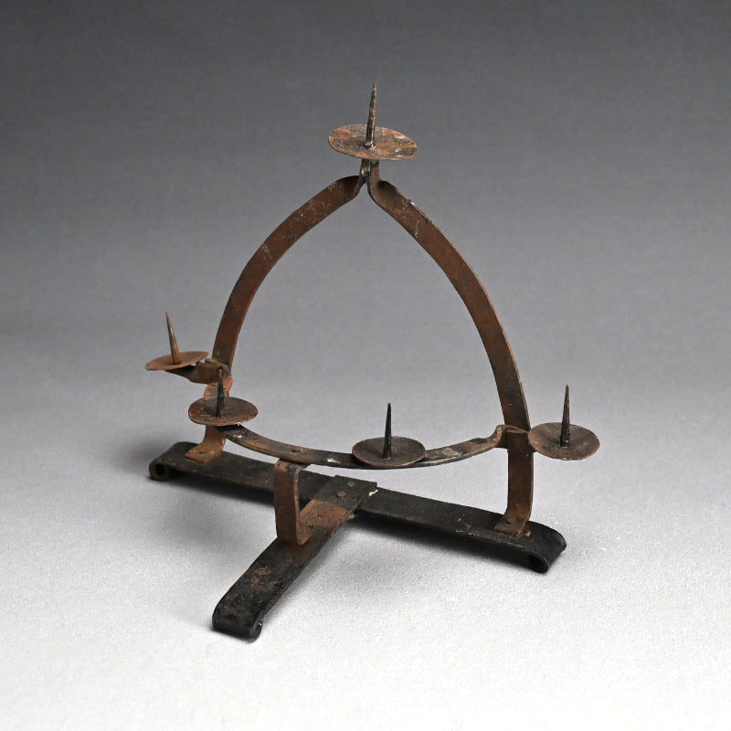 Antique Japanese Hand Forged Iron Votive Candle stand