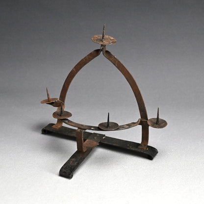 Antique Japanese Hand Forged Iron Votive Candle stand