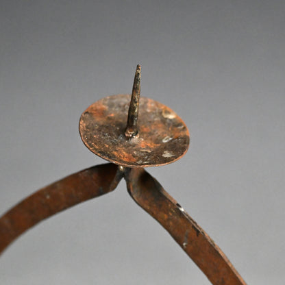 Antique Japanese Hand Forged Iron Votive Candle stand