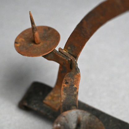 Antique Japanese Hand Forged Iron Votive Candle stand