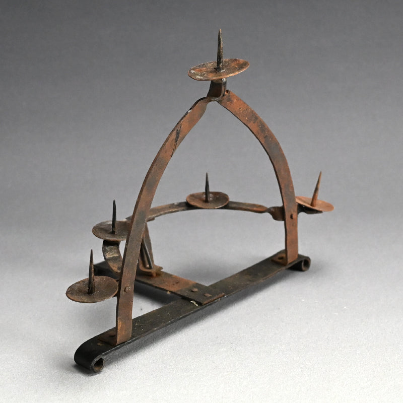 Antique Japanese Hand Forged Iron Votive Candle stand