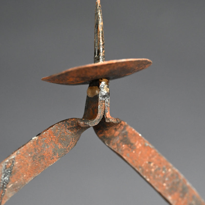 Antique Japanese Hand Forged Iron Votive Candle stand