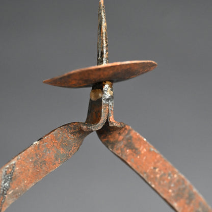 Antique Japanese Hand Forged Iron Votive Candle stand