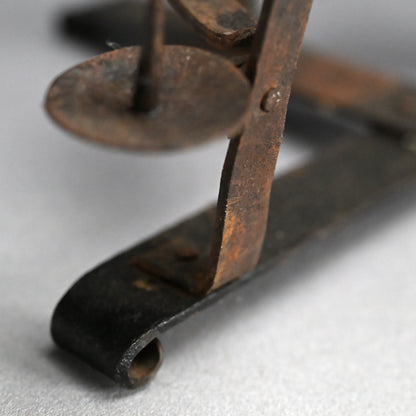 Antique Japanese Hand Forged Iron Votive Candle stand