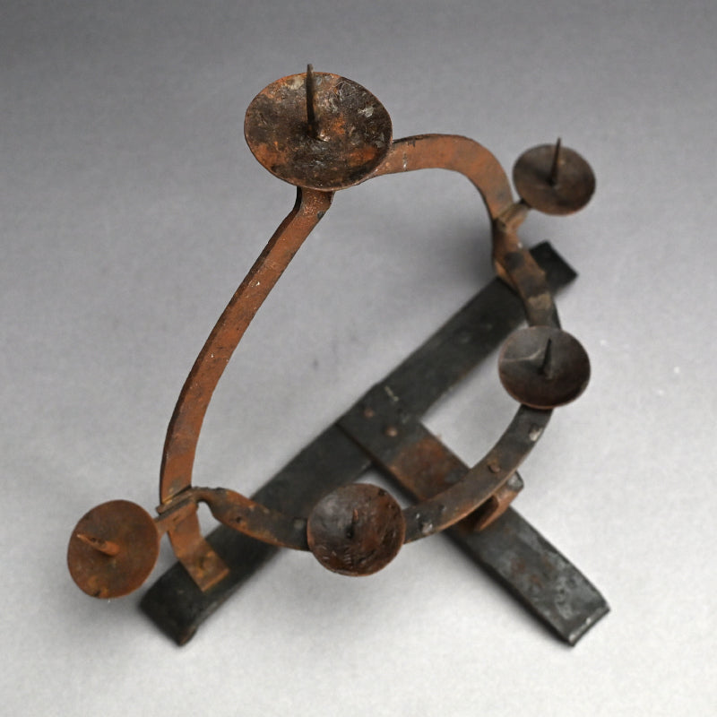 Antique Japanese Hand Forged Iron Votive Candle stand