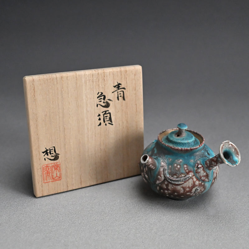 Contemporary Sencha Tea pot ー山田 想 “青 急須”