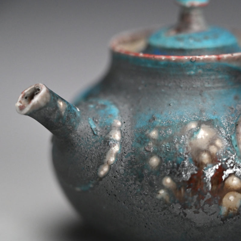 Contemporary Blue Tea pot ー山田 想 “青 急須”