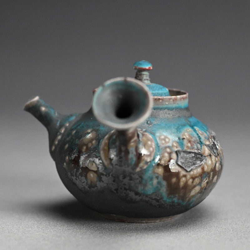 Contemporary Blue Tea pot ー山田 想 “青 急須”