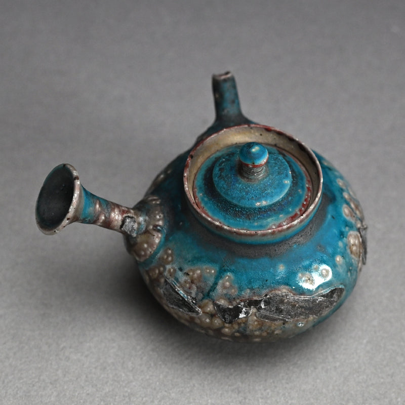 Contemporary Blue Tea pot ー山田 想 “青 急須”