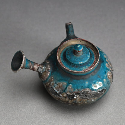 Contemporary Blue Tea pot ー山田 想 “青 急須”