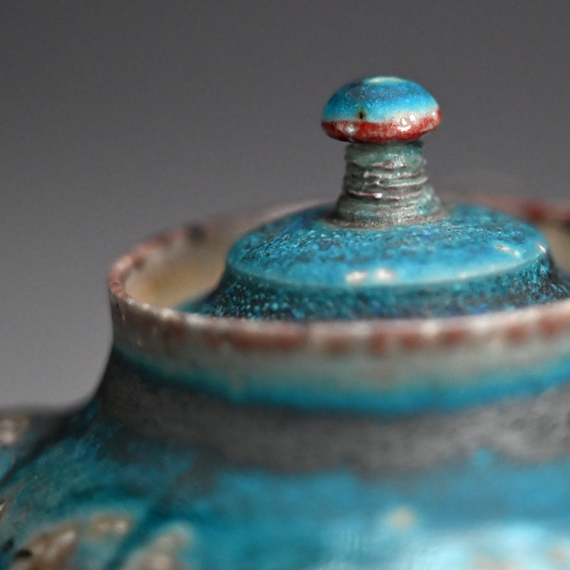 Contemporary Blue Tea pot ー山田 想 “青 急須”
