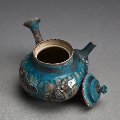 Contemporary Blue Tea pot ー山田 想 “青 急須”