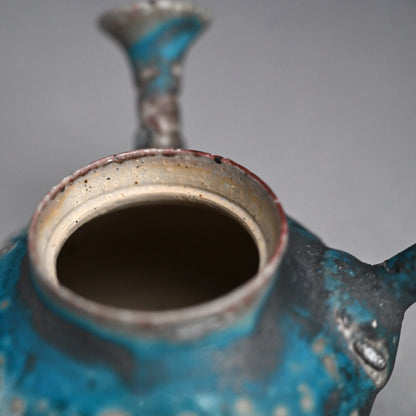 Contemporary Blue Tea pot ー山田 想 “青 急須”