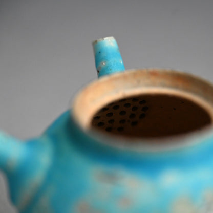 Sky Blue Kyusu Sencha Tea Pot ー山田 想 “青 急須”