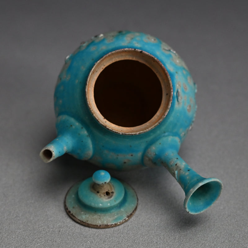 Sky Blue Kyusu Sencha Tea Pot ー山田 想 “青 急須”