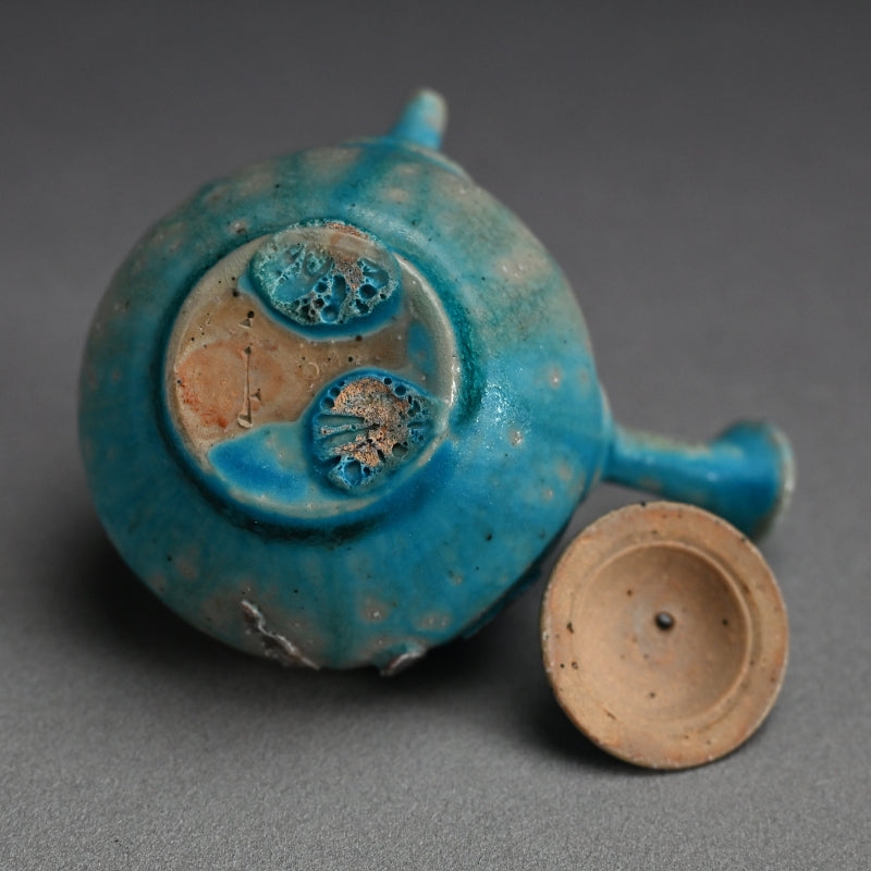 Sky Blue Kyusu Sencha Tea Pot ー山田 想 “青 急須”