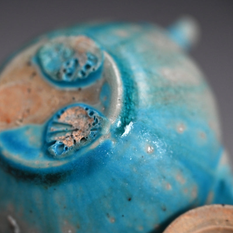 Sky Blue Kyusu Sencha Tea Pot ー山田 想 “青 急須”