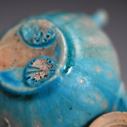 Sky Blue Kyusu Sencha Tea Pot ー山田 想 “青 急須”