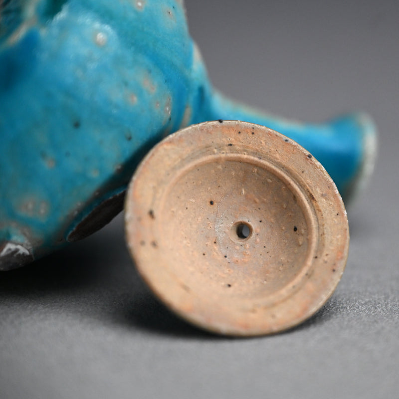 Sky Blue Kyusu Sencha Tea Pot ー山田 想 “青 急須”