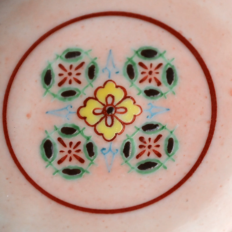 Pink Glazed Tiered Pottery Box ー四代 清水 六兵衛 “色繪 三個重 蓋物”