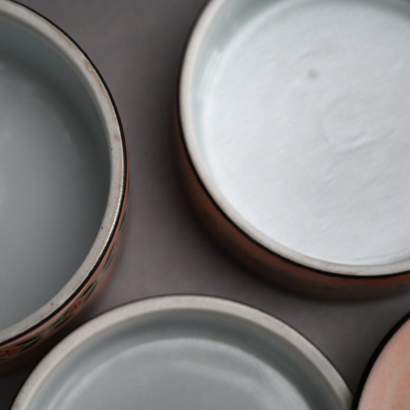 Pink Glazed Tiered Pottery Box ー四代 清水 六兵衛 “色繪 三個重 蓋物”