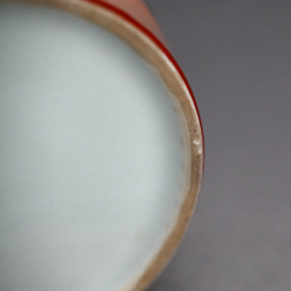 Pink Glazed Tiered Pottery Box ー四代 清水 六兵衛 “色繪 三個重 蓋物”