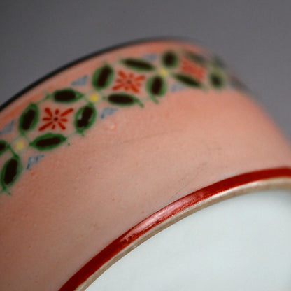 Pink Glazed Tiered Pottery Box ー四代 清水 六兵衛 “色繪 三個重 蓋物”