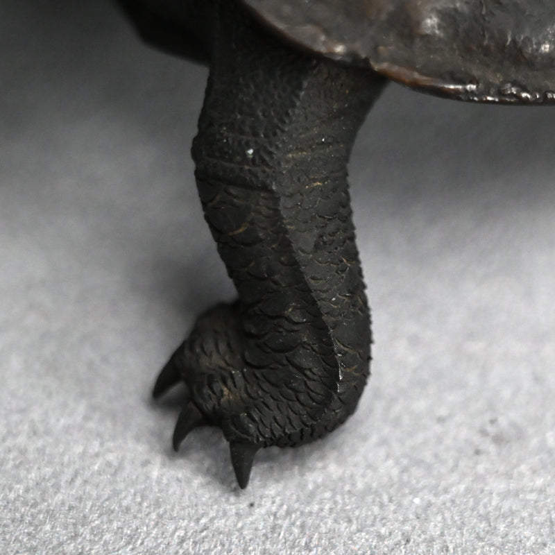 Antique Japanese Bronze Turtle Okimono