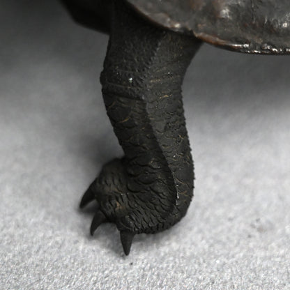 Antique Japanese Bronze Turtle Okimono