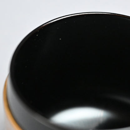 Refined Silver Makie Natsume Tea Caddy ー渡辺 松悦 "武蔵野蒔絵 雪吹"