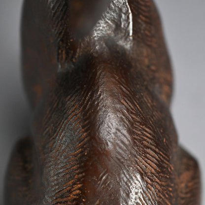 Japanese Bronze Rabbit Sculpture ー津田 永寿 “喜楽”