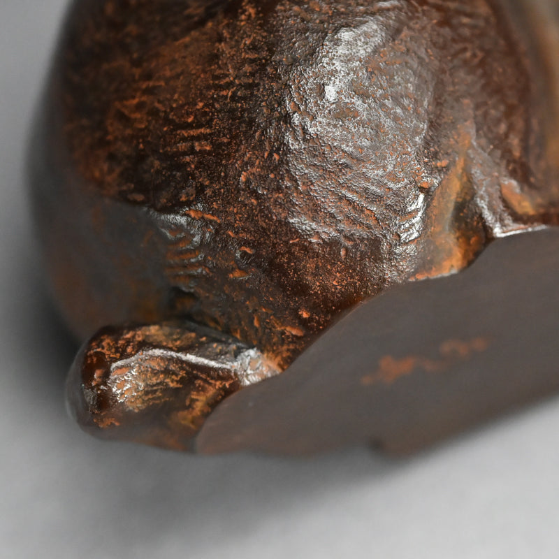 Japanese Bronze Rabbit Sculpture ー津田 永寿 “喜楽”