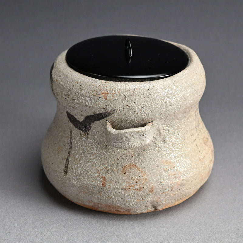 Karatsu Mizusashi for Maccha Tea Ceremony ー西岡 小十 “繪唐津 耳付水指”