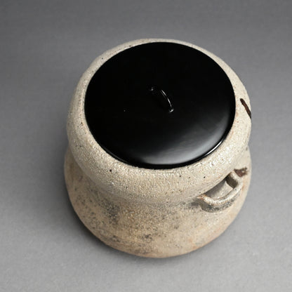 Karatsu Mizusashi for Maccha Tea Ceremony ー西岡 小十 “繪唐津 耳付水指”
