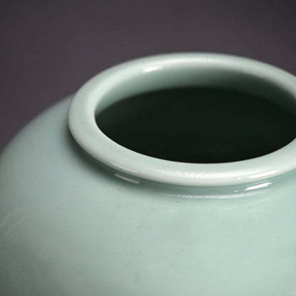 Kozan Celadon Vase ー宮川 (真葛) 香山 “青磁釉 花瓶”